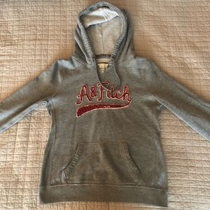 Grey A&F hoodie
